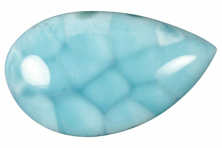 Polished Larimar Cabochon - Dominican Republic #315232